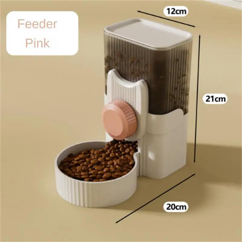 Alimentador automático de cães e gatos, dispensador de água, gaiola suspensa Design, fácil adicionar alimentos, borracha macia, antiderrapante, gatos tigela, suprimentos para animais - Image 1