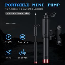 Mini Bomba De Bicicleta Portátil, Bomba De Ar De Mão De Ciclismo, Inflador De Pneu De Bola, Válvula Schrader Presta, MTB Acessórios De Bicicleta De Estrada - Image 1