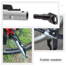 Universal Double Bike Trailer, Baby Bicycle Hitch, Tração cabeça, Acoplador profissional - Image 3