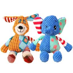 Animais de pelúcia em forma de brinquedos para cães Mastigar Brinquedos Squeaky Suprimentos de limpeza de dentes interativos Assobio bonito Animais de estimação engraçados interativos - Image 2