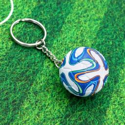 Jogo de futebol bola chaveiro simulação de couro do plutônio tridimensional pingente fã esportes presentes design competitivo comemoração - Image 4