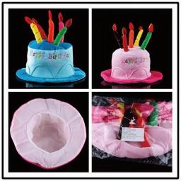 Bonés de aniversário para crianças e adultos, chapéu com velas de bolo, design de festa de aniversário, acessórios, produtos, decoração de natal e halloween - Image 5