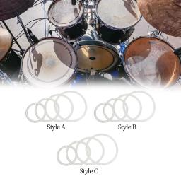 4pcs tambor de amortecimento anéis mudos acessórios de percussão tambor - Image 4