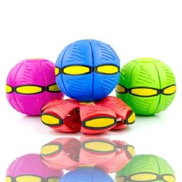 Voando UFO Flat Throw Disco Bola com Luz LED para Crianças, Brinquedo ao ar livre, Jardim, Basquete, Jogos, Lkcomo - Image 1