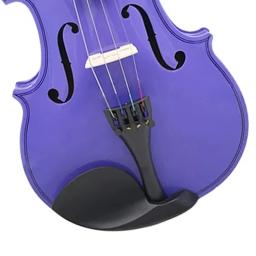Violino roxo Define com caso e cordas de arco, adequado para iniciantes, estudante, ombro resto acessórios, 4, 4 - Image 6