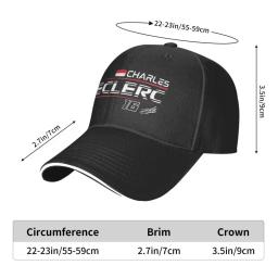 Homens e mulheres Boné de beisebol ajustável, Outdoor Sport Car Race Cap, Charles Leclerc 16, Primavera, Papai Chapéu, Personalizado - Image 4