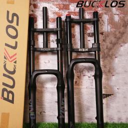 Bucklos mtb garfo 20 26 Polegada fatbike garfo ombro duplo mountain bike suspensão pneu gordo garfo de ar da bicicleta para neve praia - Image 6