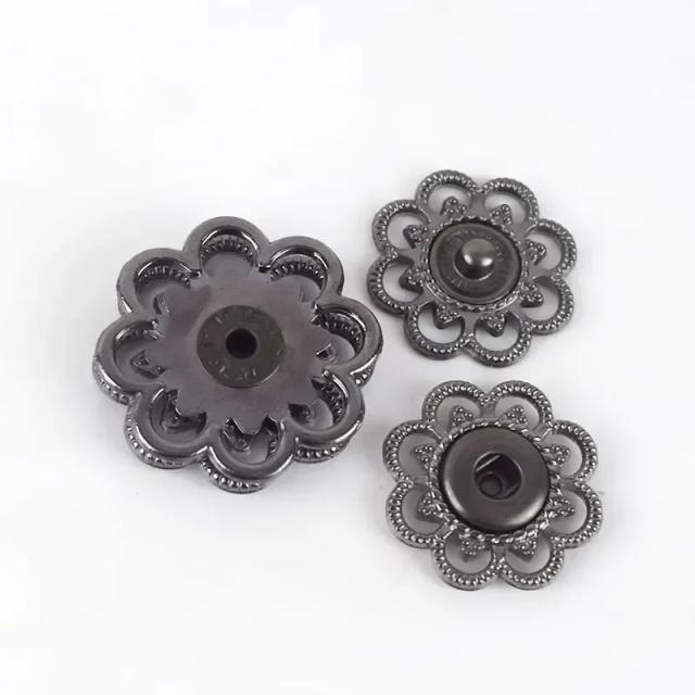 Conjuntos de Botões de Metal Meetee para Scrapbooking e Costura: Fivelas Ocas para Jaquetas, Casacos e Artesanato DIY