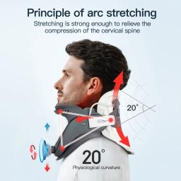 Dispositivo De Tração De Pescoço Para Vértebra Cervical, Suporte De Trator, Maca De Pescoço, Corretor De Postura, Estiramento Do Colar Cervical - Image 5
