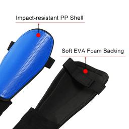 Futebol Shin Guard com Tornozelo Protetor, Alças Ajustáveis, Futebol Equipamento de Proteção, Equipamento para Crianças, Jovens, Adultos, Novo - Image 5