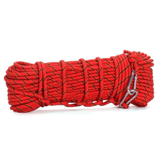 Corda de Escalada Estática de 10mm e 10m para Segurança em Tree Wall Climbing e Acessórios de Substituição ao Ar Livre