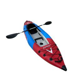 Caiaque inflável duplo escovado para única pessoa Canoa de competição Caiaques de rafting dobráveis Pesca recreativa de paddleboard - Image 3