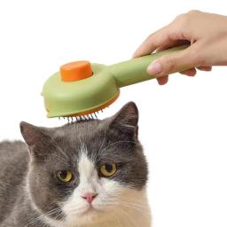 Escovas de cabelo do cão da escova de desderramamento para a preparação do animal de estimação de aço inoxidável grooming escova efetivamente reduz a ferramenta de derramamento - Image 1