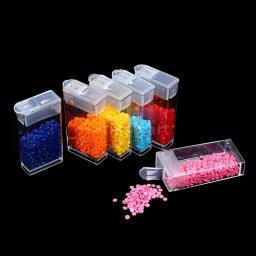 Caixa de armazenamento de plástico portátil para bordado Acessório, Ferramentas Pintura Diamante, Bead Organizer, Storage Container, 24Slots, 42 Slots, 64 Slots, 84 Slots, 124Slots - Image 3