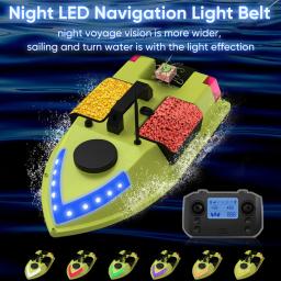 GPS RC Barco Isca, Controle Remoto Sem Fio, Barco Alimentador, 3 Recipientes Isca, 600m - Image 3