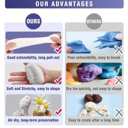 Argila para modelagem de espuma seca para crianças e adultos, argila moldável moldável moldável, artes e ofícios do projeto Slime, 500g - Image 3