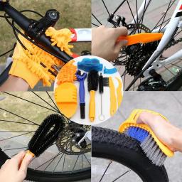Limpador de corrente portátil mtb kit de limpeza de ciclismo conjunto de escovas de purificador de bicicleta ferramenta de reparo de lavagem para ciclismo de estrada - Image 6