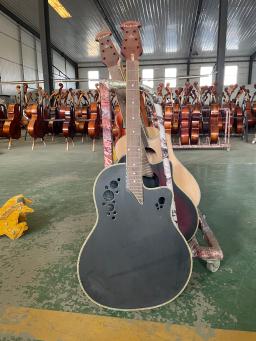 Guitarra Elétrica Emagrecimento Cordas Ornamentais, DIY 6 cordas, 41 polegadas, 24 bandas Folk Guitar defeito - Image 6