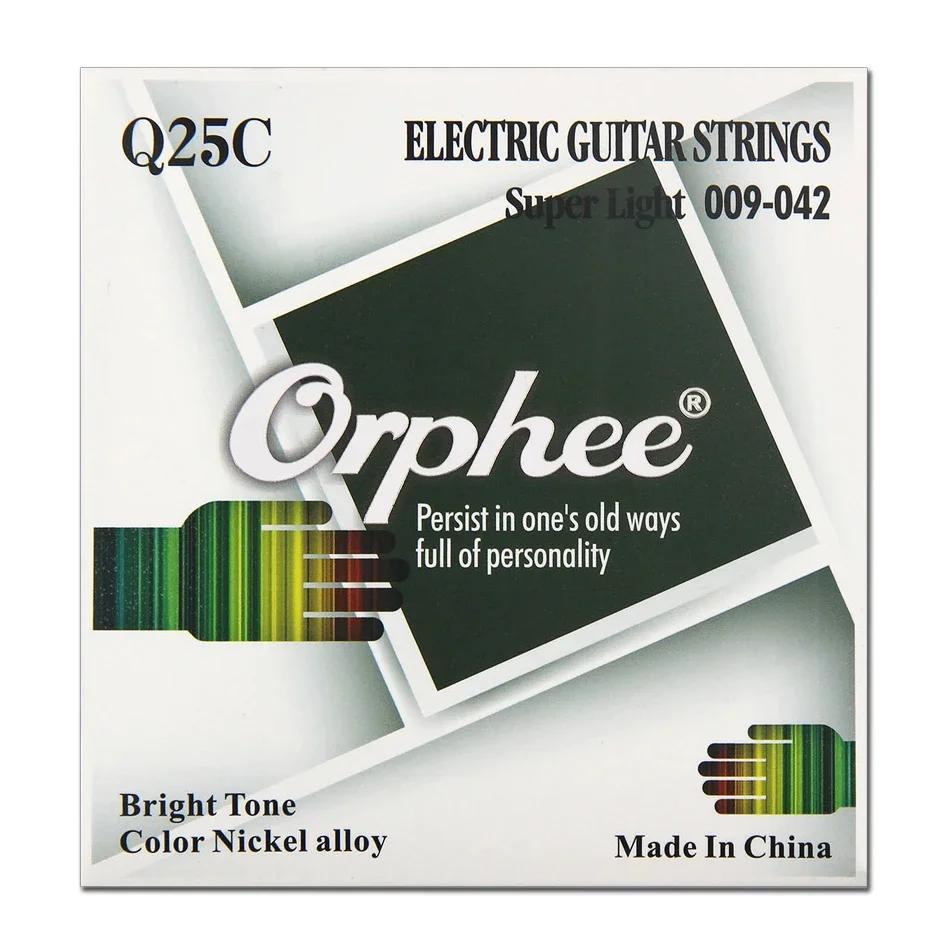 Orphee, conjunto de cordas para guitarra elétrica, super leve de liga de níquel com cores 009-042, conjunto de cordas elétricas para guitarra 1st-6th - Image 1