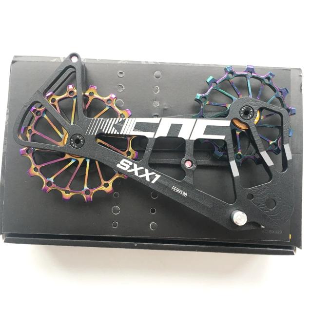 Gaiola de Polia Extragrande KCNC-SXX1 para MTB - Desviador Traseiro 12 Velocidades Compatível com SRAM XX1, X01, GX, NX e AXS (14T/16T)