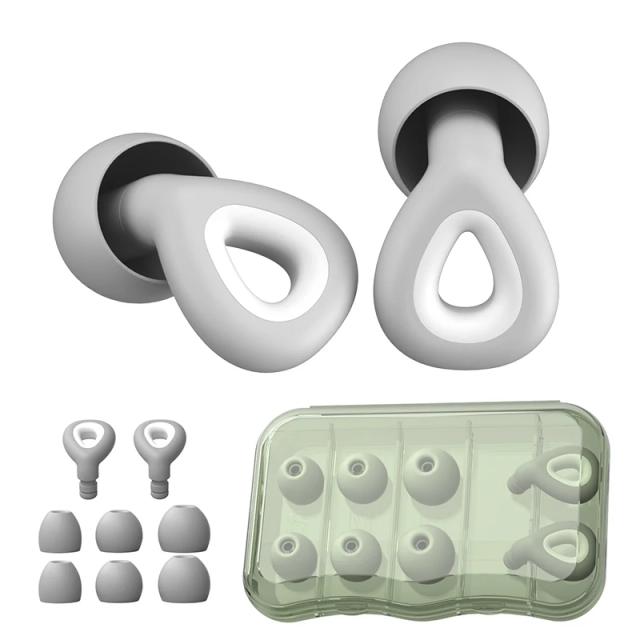 Plugues de Ouvido de Silicone Impermeáveis para Sono e Natação - Protetores Auditivos com Redução de Ruído para Viagens e Uso em Casa