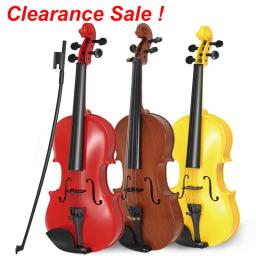 Simulação De Plástico Violino Brinquedo Musical Pode Jogar Instrumento De Cordas Ajustáveis Iniciante Desenvolver Prática Presente Ideal Para Crianças - Image 1