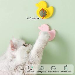 Mint bola giratória para gatos, acessórios de parede, Catnip Games, lambendo lanches, hortelã, respiração fresca, Pet Shop - Image 5
