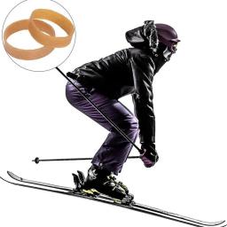 Faixas de retenção de freio de esqui 20x tiras elásticas de esqui de borracha kit de afinação de esqui esportes ao ar livre snowboard tiras de ligação para segurança - Image 2