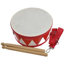 Tambor Snare percussão instrumento conjunto para crianças, mão de madeira, 8 Polegada, senso de ritmo, brinquedos para crianças, vermelho e branco - Image 4