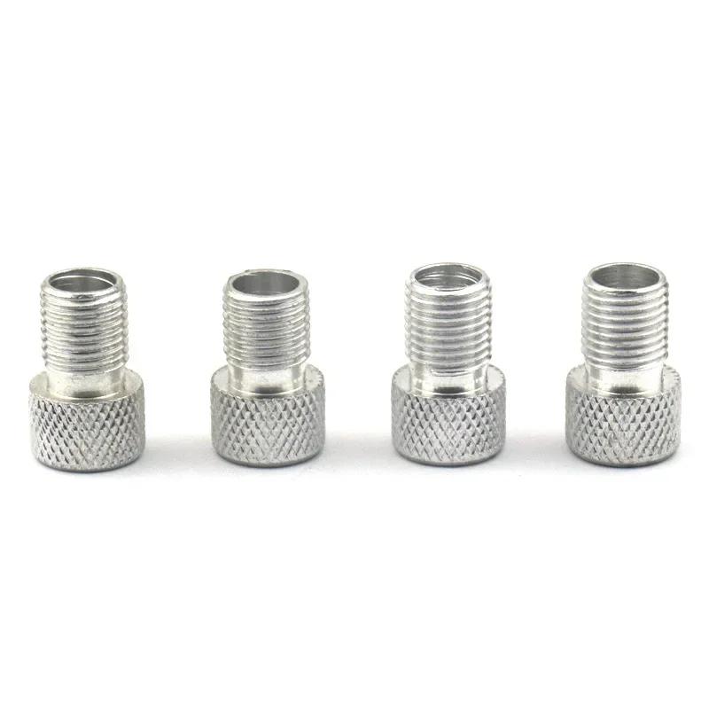Adaptador de válvula de bicicleta de liga de alumínio, 4 unidades, converter presta para válvula schrader, bomba de bicicleta, bico de ar, ferramentas de tubo, acessórios de bicicleta - Image 1
