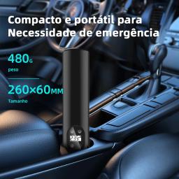 E-ACE-Inflator portátil sem fio de pneus, adequado para inflar rapidamente, baterias 6000mAh, adequado para bicicletas, motocicletas e carros - Image 4