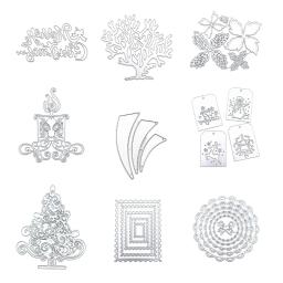 67je moldes corte metal árvore, estênceis para scrapbooking diy, moldes decorativos gravação relevo - Image 1