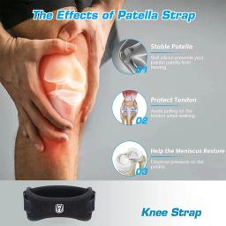 EVA Sports Knee Brace com Alça Ajustável, Patella Kneepads, Almofada Protetora, Basquete, Voleibol, Protetor, 1 Pc - Image 6