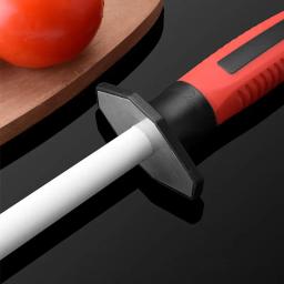 Haste de afiar faca de aço, apontador de cerâmica, sistema de afiação rápida, ferramentas de cozinha profissionais, 10 ", 12" - Image 4