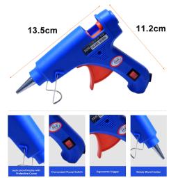 Hot Melt pistola de cola com selo cera varas, armas industriais, temperatura térmica, Thermo ferramenta de reparo elétrico, DIY doméstico, 20W - Image 2