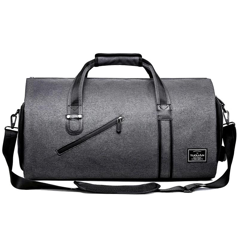 Mala de Mão Masculina, Sacos De Viagem Desportiva, Bolsa De Vestuário De Grande Capacidade, Sacos De Ombro Dobráveis, Compartimento De Sapatos, XM137 - Image 1