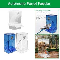 Alimentador automático de pássaros, Pássaro à prova de derramamento e à prova de respingos, Pássaro transparente The Easy Food Cage, Para ser fixado na caixa é Ob A9O9 - Image 3