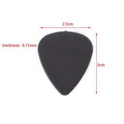 Palhetas para guitarra elétrica acústica lote com 100 peças, palhetas de 0.71mm para instrumento musical - Image 5