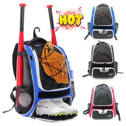 Bolsa de beisebol e softball com vedação gancho e compartimento de sapatos, mochila reflexiva, bolsa esportiva para jovens, meninos e adultos - Image 1