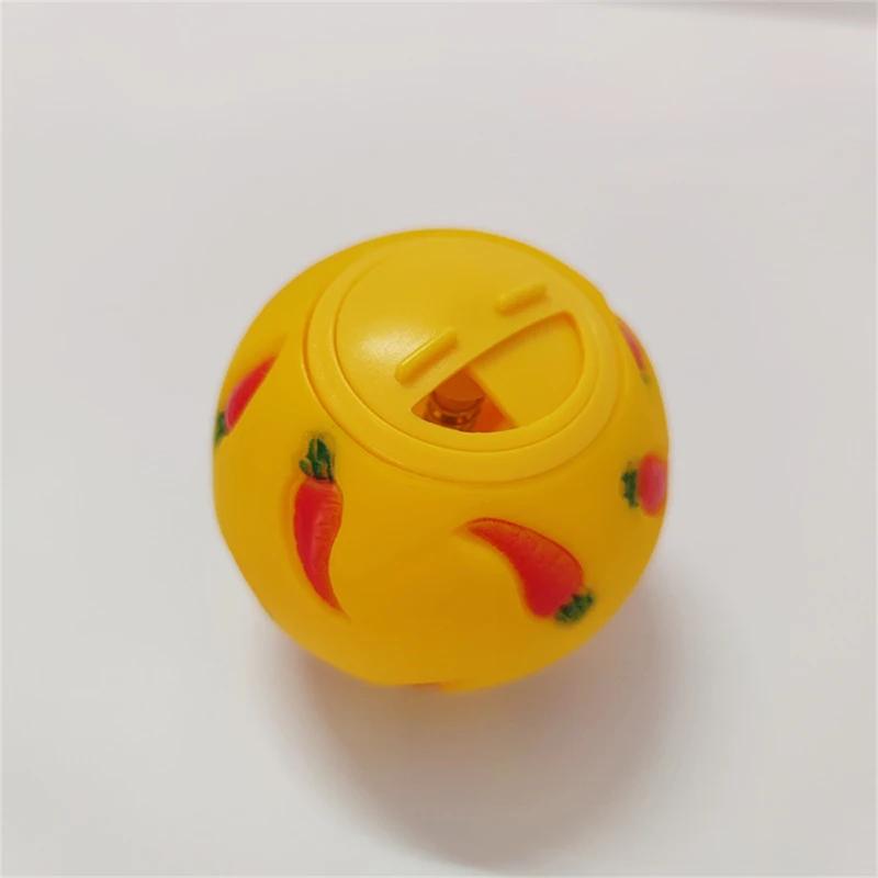Brinquedo de bola de deleite resistente à mordida para animais de estimação, alimentador lento, brinquedo interativo do coelho, petisco, gatinho, cobaia - Image 1
