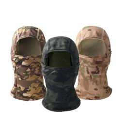 Balaclava camuflada para homens, máscara facial completa, esqui e ciclismo, cobertura de cabeça e pescoço para caça, boné de capacete, cachecol multicam - Image 1