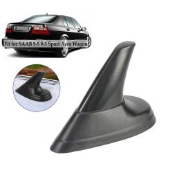 1x carro preto olhar fin antena manequim aérea para aero-saab 9-3 9-5 93 95 à prova dwaterproof água abs plástico veículo antena peças exteriores - Image 5