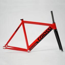 Colossi-quadro de câmbio fixo para moto Track, quadro 700C, alumínio, garfo em carbono, alta qualidade, peças de bicicletas, 53/55cm - Image 6