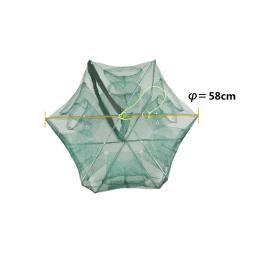 Rede de pesca dobrável automática portátil, captura iscas de peixe, armadilha para peixes, camarão, minnows, caranguejo, armadilhas de malha, 1 pc, 2pcs - Image 6