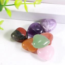 Pedras Naturais e Cristais para Colar, Coração Grande, Pedras Preciosas do Amor, Decoração DIY, Minerais Reiki de Cura, S16, 20x10mm, 1 Pc - Image 4
