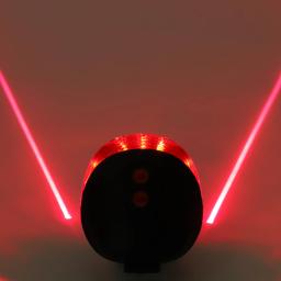 À prova dwaterproof água bicicleta ciclismo luzes traseiras led laser aviso de segurança luzes da bicicleta cauda acessórios da bicicleta luz - Image 2