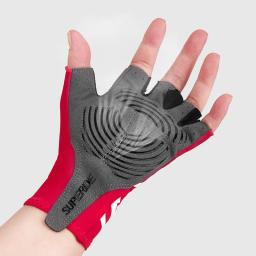 SUPERIDE Gel Acolchoado Metade Do Dedo Ciclismo Luvas Homens Mulheres Respirável MTB Bicicleta Luvas Esportes Umidade Wicking Road Bike Luvas - Image 6