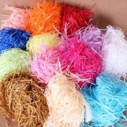 20/50/100g colorido esmagado ráfia papel de seda ráfia enchimento diy festa de aniversário casamento caixa de presente doces material embalagem fille - Image 6