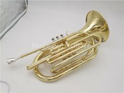 Nova Chegada Bb Marching Trombone Latão Niquelado Profissional Instrumento Musical Com Caso Frete Grátis - Image 5