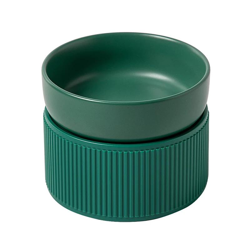 Luxo Comedouro elevado em cerâmica para pet gatos cachorros Vasilha Bebedouro Bacia de alimento para cachorro Tigela porcelana alto Pote de ração para gato cães alimentador produto acessorios coisas Pratos de animais - Image 1